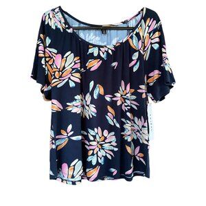 Tribal Floral Tee NWT